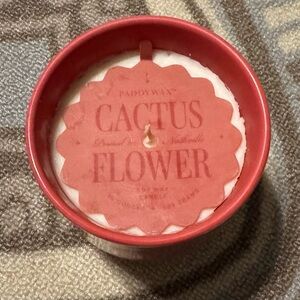 Francesca's Collections Cactus Flower Candle - Red